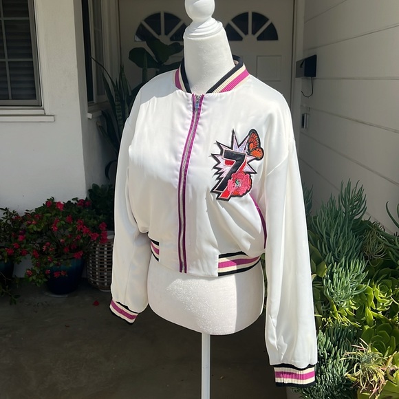 Maje Satin Bomber Jacket - Picture 10 of 14